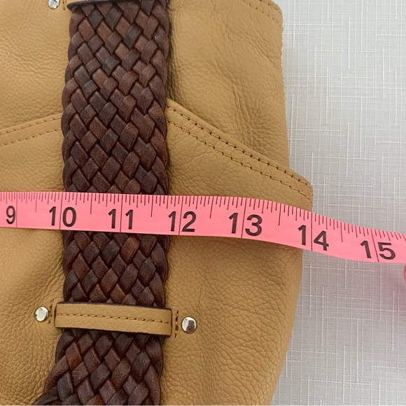 Tignanello Camel Tan Leather Double Handled Shoulder Bag - NWOT - Picture 9 of 15